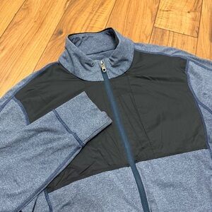 Lululemon Vent Tech Full Zip Jacket Mens Large Performance Blue Stretch Gym